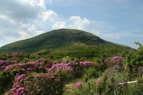 登山道から見た霧島中岳