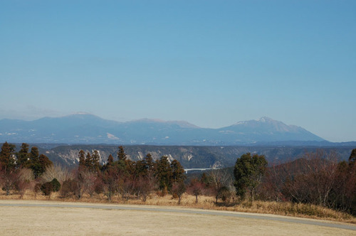 上野原から望む霧島連山